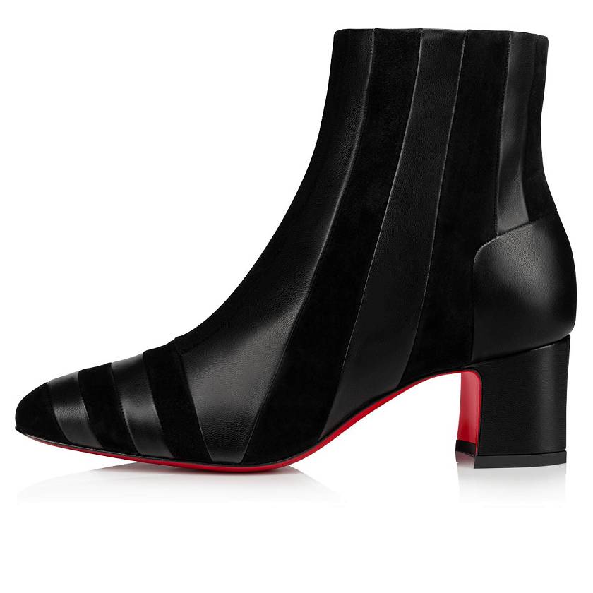 Women's Christian Louboutin The Joker Donna 55mm Suede Ankle Boots - Black [8035-921]
